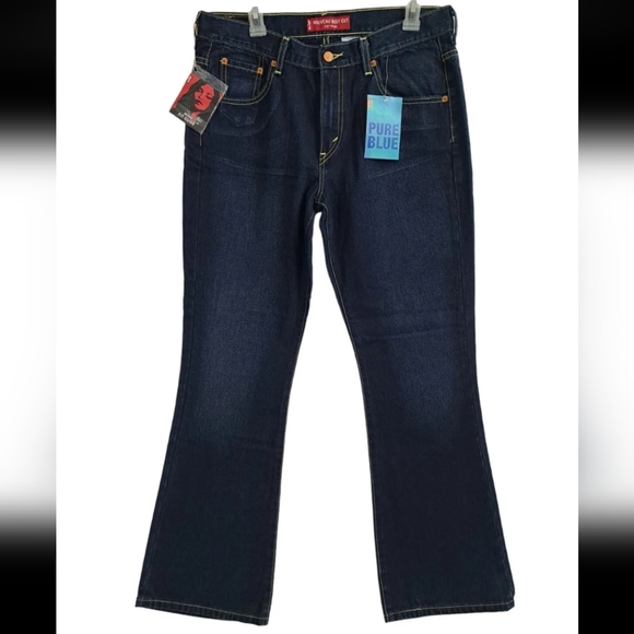 NWT Y2K 2002 Levi's Womens Sz 12 x 32" M Dark Pure Blue 515 Boot Cut Denim Jeans - Picture 8 of 13